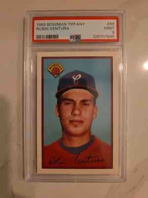 1989 Bowman Tiffany Robin Ventura Baseball Card #65 Psa Graded 9 MINT New Case - Image 1 of 2