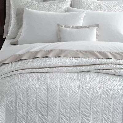 Ralph Lauren Oakfield пергамент белый король выстеганное покрывало прибрежное Рождество - Изображение 1 из 4