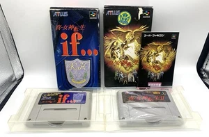 Shin Megami Tensei 2 & If... Super Famicom SFC Nintendo Japanese Ver - Used - Picture 1 of 20