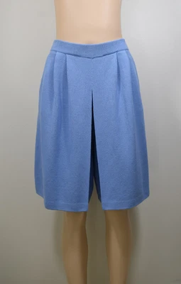Pantalones Culotte Plisados Tejido Santana Gris Marie Colección St. John De Colección Azul 8 Foto 1 de 4