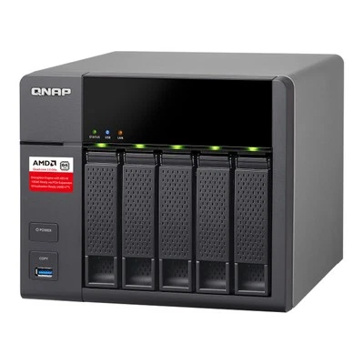 QNAP TS-563 Quad Core 2.0GHz 2GB DDR3L RAM 5x Bay Nas Server - Image 1 of 3