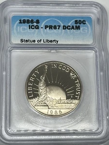 1986-S Statue Of Liberty 50c ICG - PR67 DCAM - Picture 1 of 4