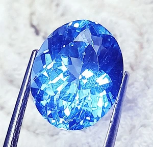 10.45CT Certificado Natural Aguamarina Prince Corte Forma Ovalada Suelto Gema - Picture 1 of 6