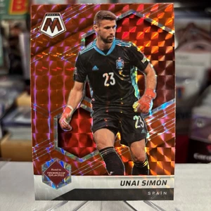 Unai Simon 2021-22 Panini Mosaic FIFA World Cup RARE Red Orange Prizm SP ⭐️ MINT - Picture 1 of 3