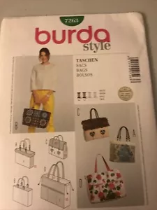 Sewing Pattern Bags Handbag Burda 7263 uncut - Picture 1 of 2