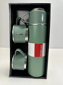 3 Pc Gift Set Travel Mug 304 Stainless Steel Thermos Vacuum Flask Double Layer - Picture 1 of 3