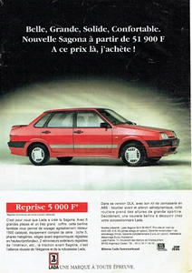 Publicité Advertising 038 1993 la Lada Sagona GLX - Picture 1 of 1