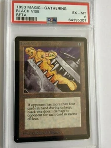 Mtg Beta Black Vise PSA 6 (excellent)   rare, nice eye appeal, great card! - Picture 1 of 4