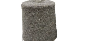 Hilo de lana tejer | Bouclé gris lana virgen hilo de tejer a mano 1,4 kg | sw162 - Imagen 1 de 5