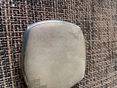 poudrier ancien argent massif - Photo 1/2