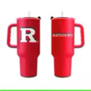 Rutgers Scarlet Knights 40oz. Powder Coat Travel Tumbler. - Picture 1 of 1