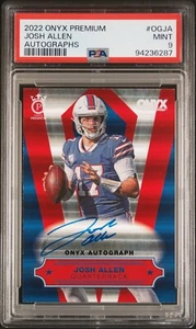 PSA 9 - 2022 Onyx Premium JOSH ALLEN On Card AUTO 200/205 Bills - Picture 1 of 2