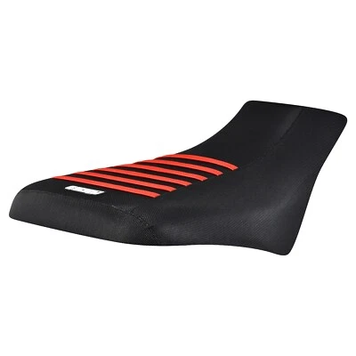 Cubierta de asiento con pinza Honda Trx 500 Foreman Rubicon TODO NEGRO/ROJO BRILLANTE costillas #223 Foto 1 de 4