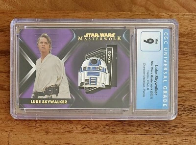 2021 Topps Star Wars Masterwork Medallion #CM-LR CGC 9 Mint 03/50 Purple Paralle - Image 1 of 2