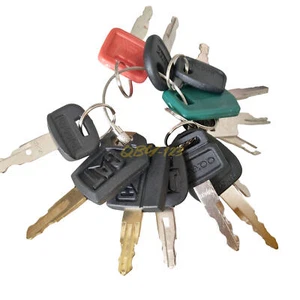 14pc Heavy Equipment Key Set Construction Ignition Keys Fit CAT Volvo JD kubota - Picture 1 of 2