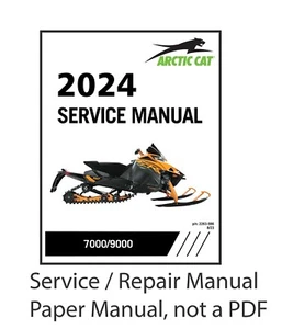 Arctic Cat 2024 4-Stroke 7000 9000 ZR Pantera Riot Service Manual on Paper - Bild 1 von 2