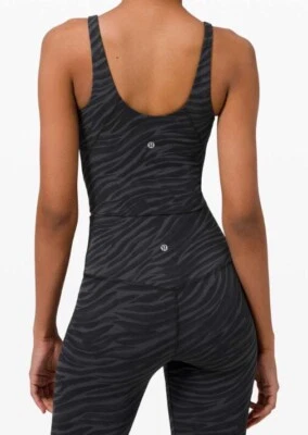 Lululemon Align Tank Cropped Le Tigre Camo Deep Coal Multi Black Size 10 - Image 1 of 4