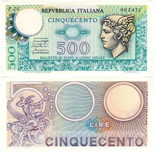 Italy 500 Lire P#95 (1976) Repubblica Italiana UNC - Picture 1 of 1