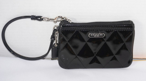 Bracciale Coach Poppy in pelle verniciata nero usatozioni