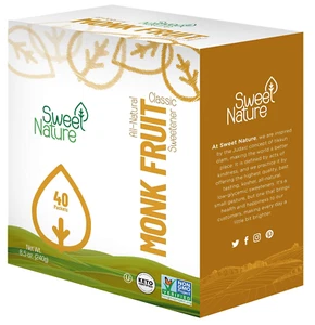 , Monk Fruit Sweetener Classic Non GMO Gluten Free Sugar Substitute, 8.5 Ounce ( - Picture 1 of 12