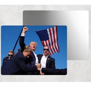 Donald Trump Rally Assassination Attempt Tin Sign Door Home Wall Decor Metal - Picture 1 of 2
