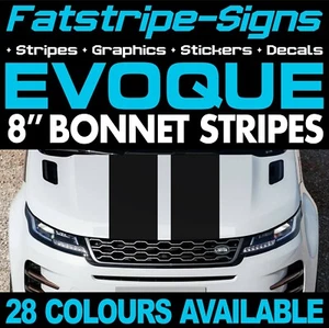 passend für RANGE ROVER EVOQUE MÜTZE STREIFEN GRAFIK AUFKLEBER AUTO VINYL SUV - Bild 1 von 2