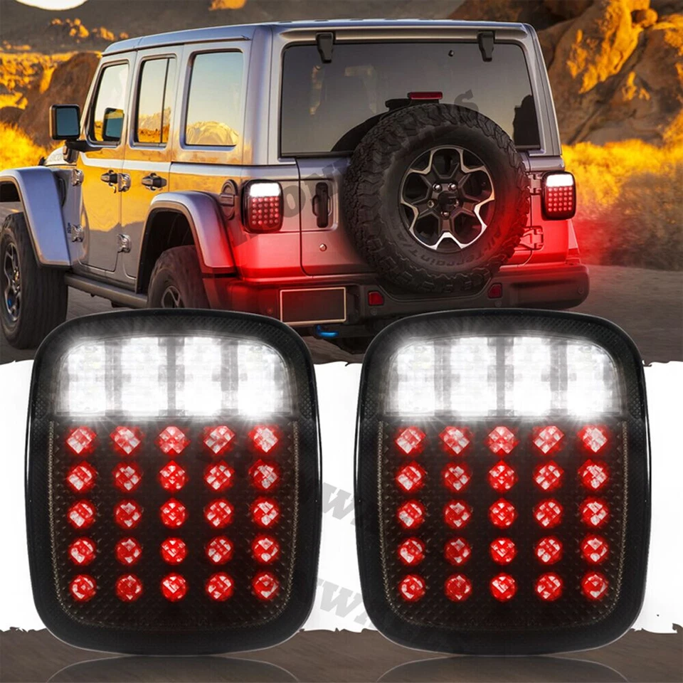 Luces giratorias de freno trasero 33 LED ahumadas 2 piezas para camión Kenworth Freightliner Mack Foto 1 de 4