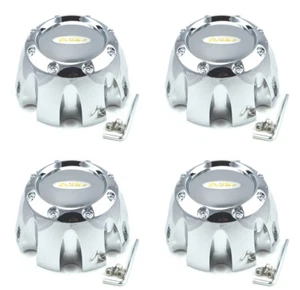 4X NEW Diamo Chrome DI8 DI16 DI17 8 Lug Wheel Rim Center Caps CAPDI8 538-B170-8H - Picture 1 of 4