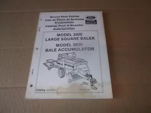 Ford NH 2000 Quaderballenpresse - 2010 Ballenspeicher Teilekatalog - Bild 1 von 2