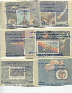 Age of Apollo, fogli francobolli spaziali, 37 francobolli, timbri - Foto 1 di 9