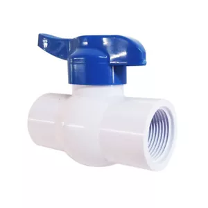 Thrifco 1/2 Inch Threaded PVC Ball Valve - 6415220 - Picture 1 of 3