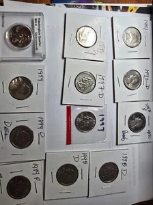Colección cuartos años 90 11 monedas - Imagen 1 de 11