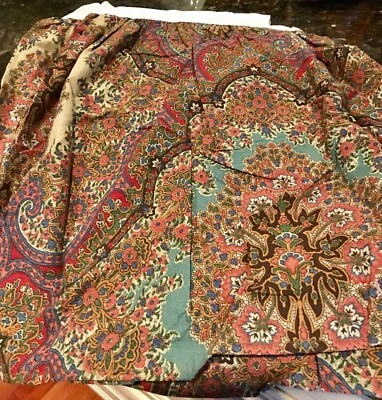 HTF RALPH LAUREN HOME EMERSON PAISLEY FULL/DOUBLE BEDSKIRT - Image 1 of 3