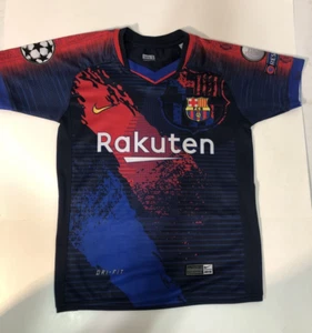 Nike Dri Fit Barcelona FCB Rakuten Adult Jersey Sz S - Picture 1 of 7