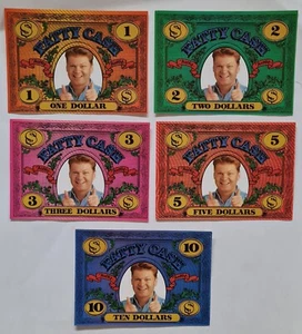 1997 DYNAMIC MARKETING FATTY'S FOOTY CASH ALL 5 DENOMINATIONS - Picture 1 of 2