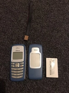 Vintage 2003 Nokia 2100 Mobile Phone + Battery Classic Retro Blue untested - Photo 1 sur 10