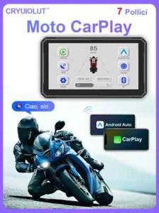 7"Motorcycle Wireless Apple Carplay Portable Navigator Waterproof IPX7 Screen - Picture 1 of 18