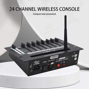 24 channel 2.4G wireless dmx 512 controller battery console for dj stage lightsk - Picture 1 of 14