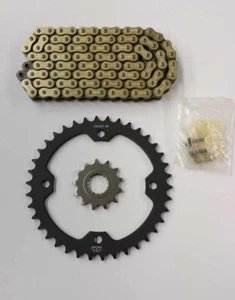 2006-2024 YAMAHA RAPTOR 700 JT SPROCKET 14/38 SET & GOLD O-RING CHAIN KIT - Picture 1 of 1