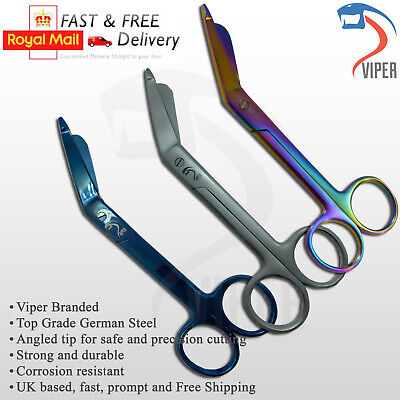 Nursing Scissors Lister Bandage Viper Surgical Veterinary Paramedic-german Steel • 7.99£