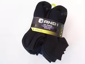 AND1 schwarz 12 Paar ProPlatinum tief geschnittene Show-Socken Fußgewölbe Kompression Proplatinum - Bild 1 von 6