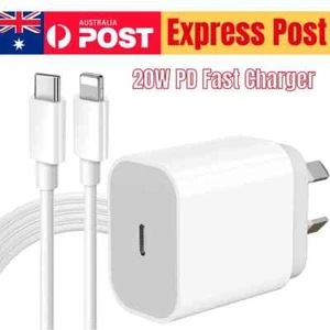 20W USB Type-C Wall Adapter Fast Charger PD Power For iPhone 16 15 14 13 12 Pro - Picture 1 of 21