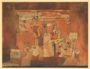 Pochoir Paul Klee - imprimé en 1964 d - Photo 1 sur 2