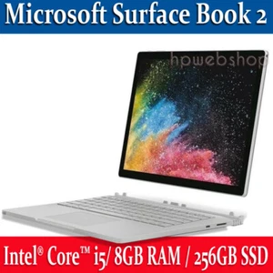 Microsoft Surface Book 2 Touch- Intel i5 8GB RAM / 256GB SSD Keyboard  Win11 pro - Picture 1 of 3