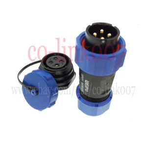 SP21 4 pin waterproof connector Thread Panel Mount wire Power Plug Socket,WEWIPU - Picture 1 of 8