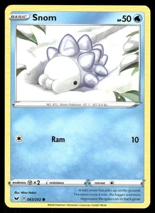 Pokémon TCG Pokémon Snom Common Regular - Picture 1 of 2