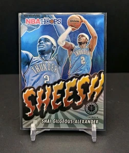 2023-24 NBA Hoops Premium Stock Sheesh Shai Gilgeous-Alexander #15 Silver Prizm - Foto 1 di 7