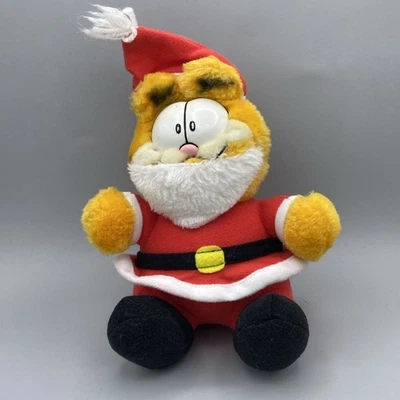 Juguete de peluche de Navidad Garfield Santa Claus vintage McDonalds 1991 Foto 1 de 4