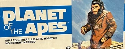 Planet of the Apes Cornelius Plastic Model Kit Parts Base Addar ©1973 - Image 1 of 4