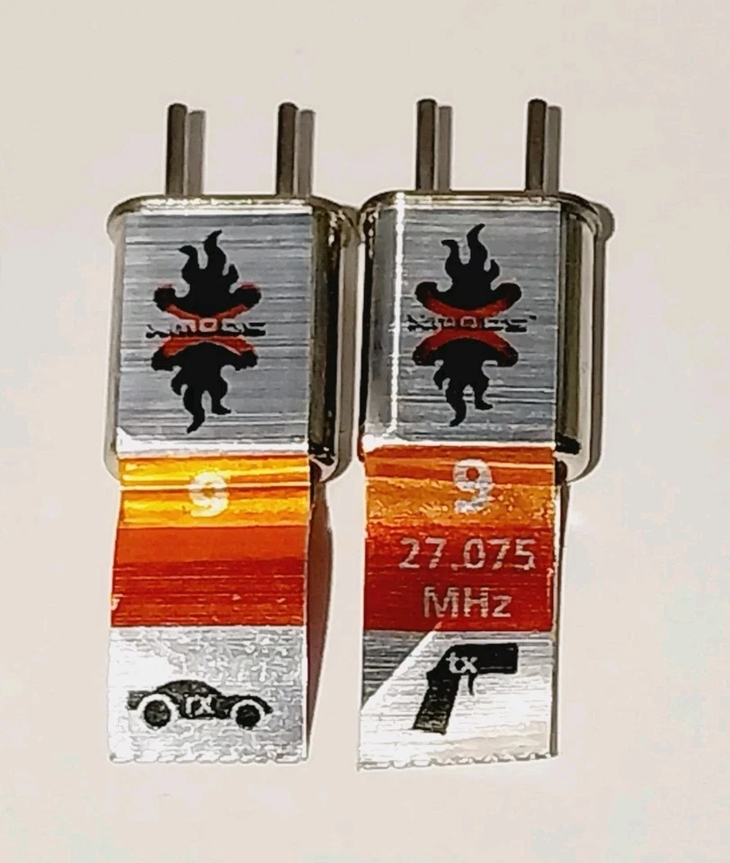 RADIO SHACK REMOTE CONTROL XMODS CRYSTAL SET #9  RED ORANGE ~ TESTED WORKING  - Image 1 of 1